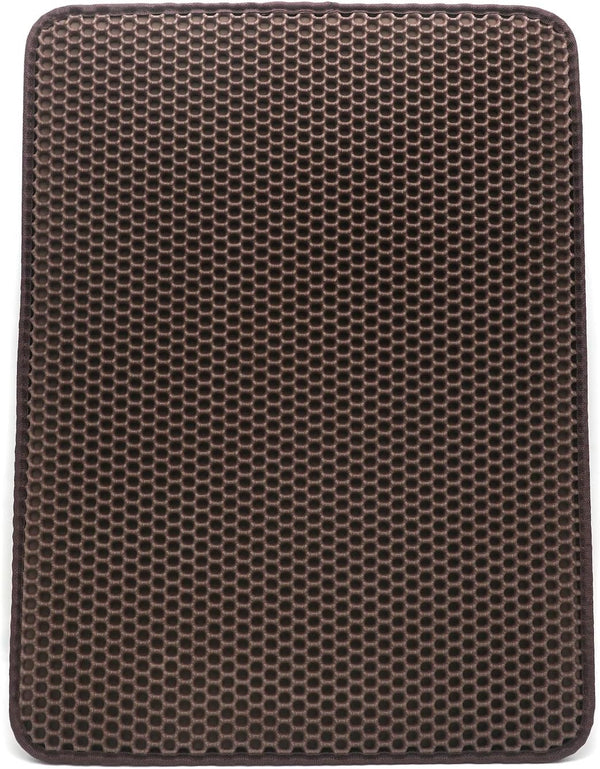 XKMT- Animal Pet Supplies Cats Litter & Housebreaking 65X55 Brown Cat Litter Mat Double Layer Pad Trapper Folding Pad EVA Foam Rubber7