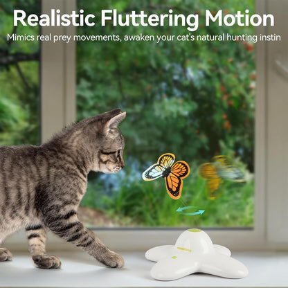 All for Paws Cat Toys Interactive Butterfly Flutter Bug Cat Automatic Toy Stimulating Kitty Toys Enrichment for Indoor Cats6