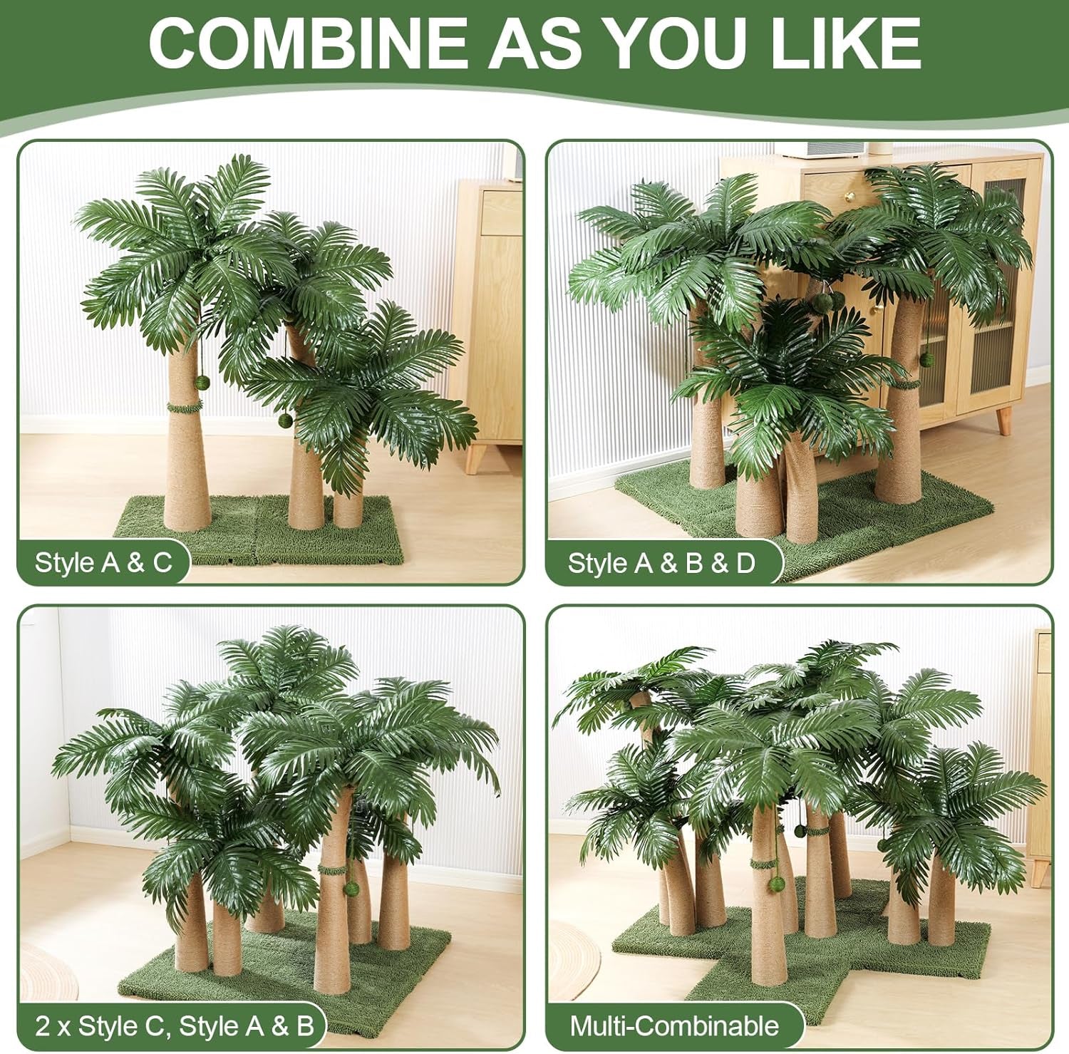 40-tall-cat-scratching-post-cat-tree-curved-design-cat-scratcher-post-with-3-interactive-balls-natural-sisal-rope-cat-scratching-posts-for-indoor-cats-adults-kittens-multi-combinable-style-a