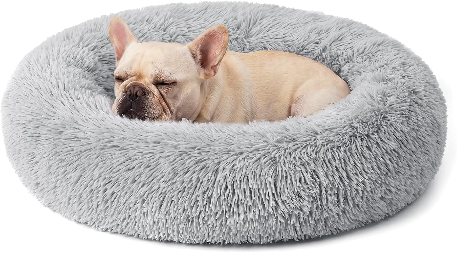 calming-donut-dog-and-cat-bed-for-indoor-cats-anti-anxiety-round-fluffy-soft-washable-small-pet-bed-for-puppy-and-kitten-warming-comfortable-luxury-anti-slip-waterproof-mute-base-20in-gray