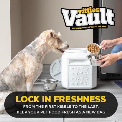 Gamma2 Vittles Vault Pet Food Storage Containers - Sealed Dog and Cat Food Storage Container, Fits up to 25Lbs, Made in the USA - [12"L X 13.75"H] | Made in USA, 12 Inch Long by 13.75 Inch Tall, Airtight Lid Keeps Kibble Fresh and Pests Out, a Durable Pantry Bin Design3