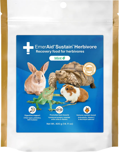 Sustain Herbivore (100 G, Apple & Banana) | Nutritionally Complete Recovery Food for Herbivorous Small Pets and Reptiles12
