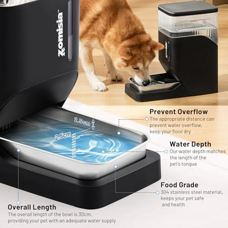 zomisia-11l-dog-water-bowl-dispenser-maifan-stone-filter-replacement-3pcs