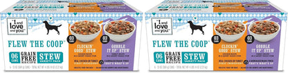 I and Love and You Wet Dog Food - Baad Mooon on the Rise Variety Pack - Beef + Lamb, Grain Free, Filler Free 13Oz Can, 6Pk18