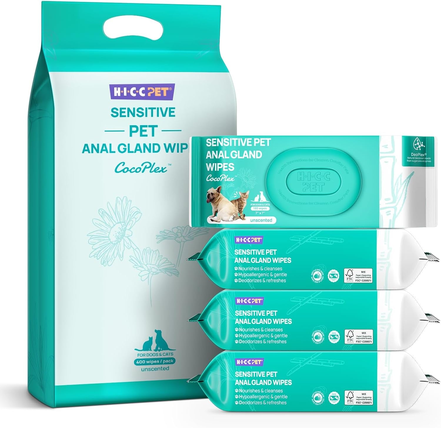 hicc-pet-rear-end-external-anal-area-cleaning-deodorizing-wipes-hydrating-nourish-fur-dogs-cats-grooming-wipes-for-daily-cleaning