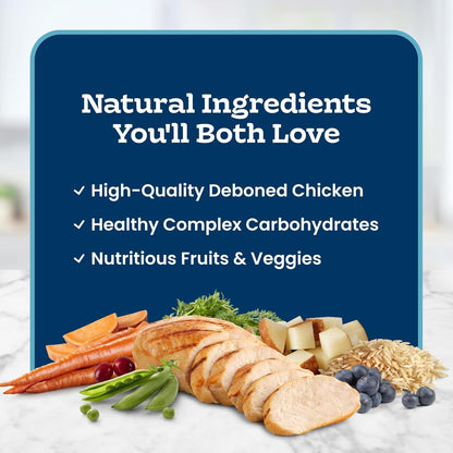Blue Buffalo Tastefuls Chicken & Brown Rice Recipe Sensitive Stomach Adult Dry Cat Food, Real Chicken First, Deliciously Healthy Natural Cat Food, Natural Ingredients, Supports Digestion, 7-Lb Bag4