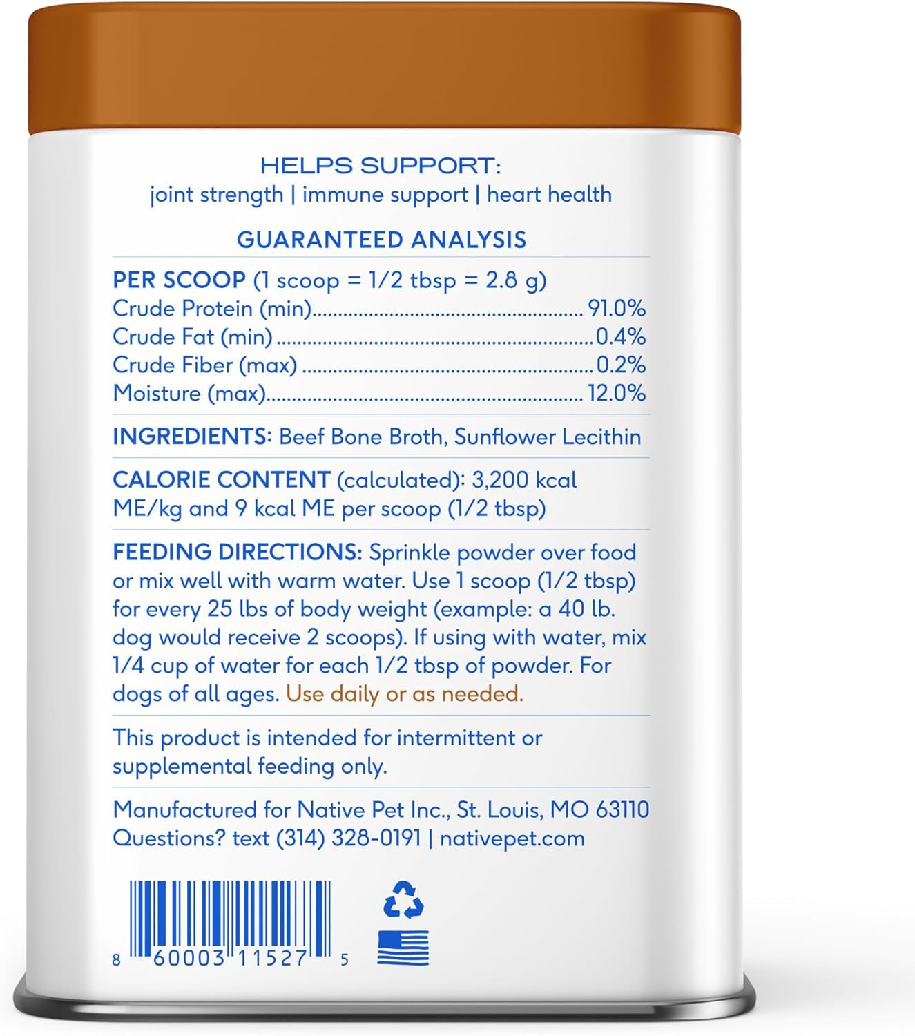 native-pet-bone-broth-for-dogs-made-with-real-beef-bone-broth-dog-food-toppers-for-picky-eaters-provides-extra-hydration-nutrition-for-joint-strength-immunity-heart-health-48-scoops