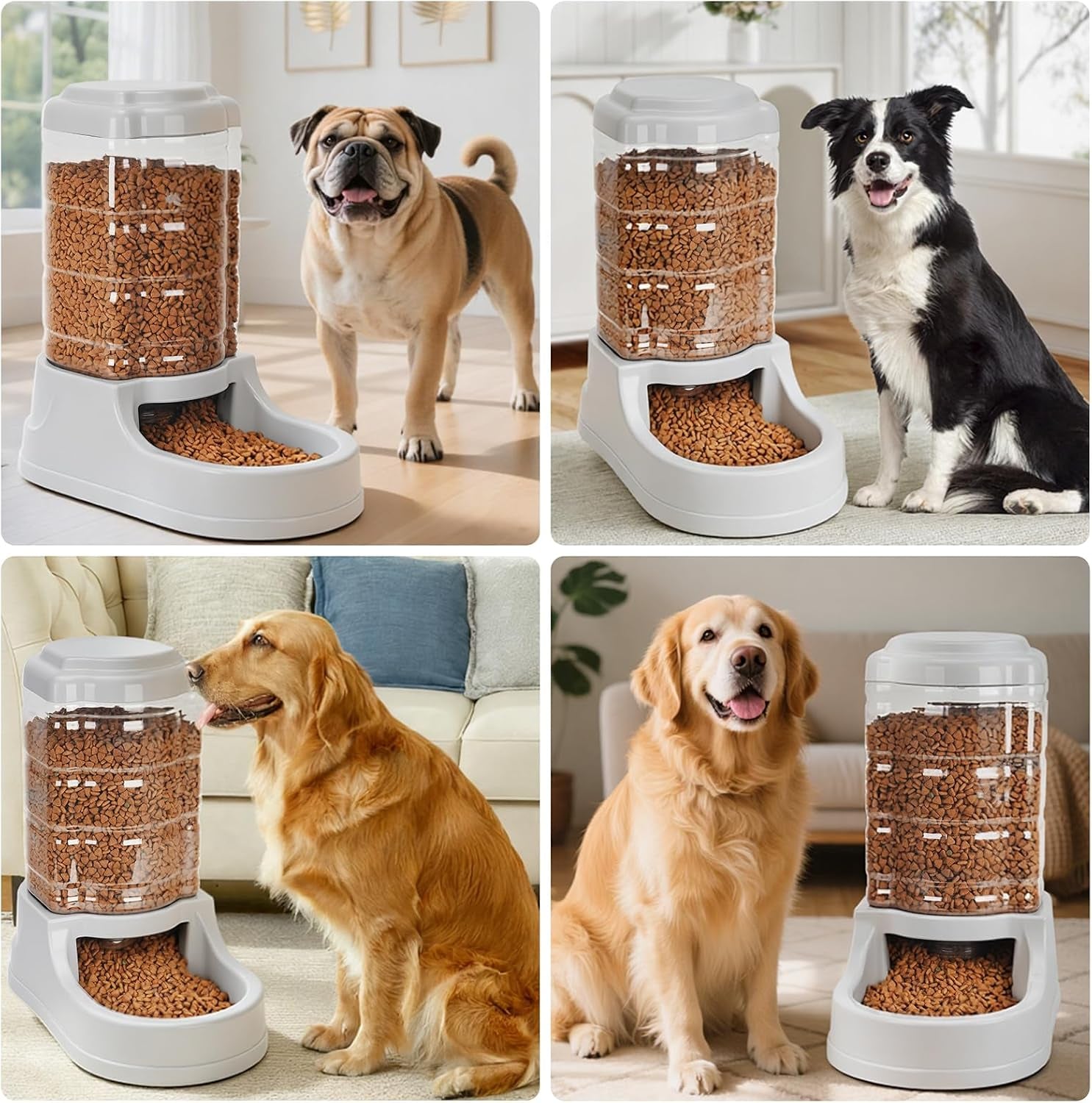 kenond-9-5l-dog-feeder-and-water-bowl-set-for-dog-automatic-food-dispenser-wide-mouth-easy-to-clean-gravity-filled-large-capacity-multi-pet-home