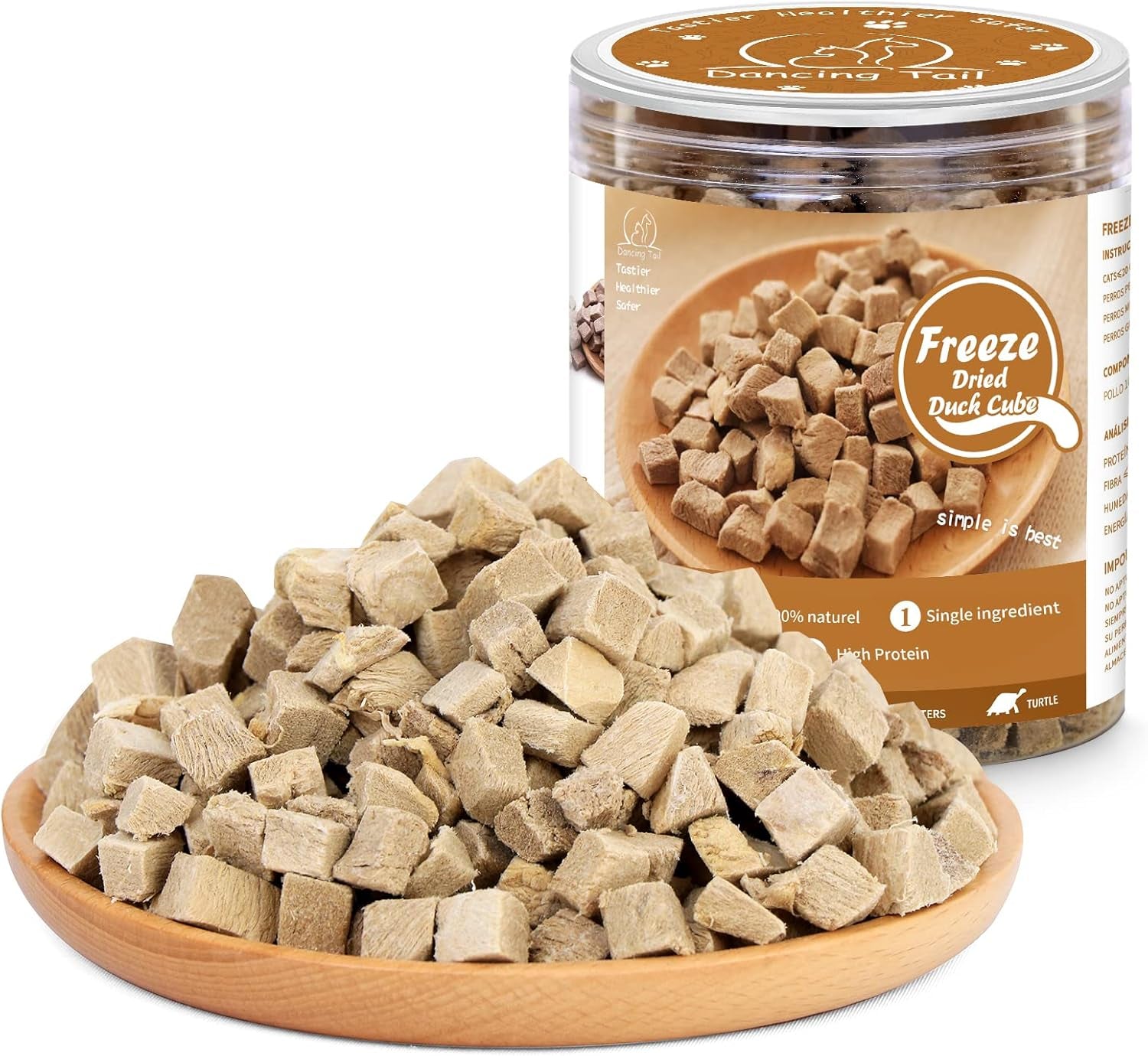 dancing-tail-freeze-dried-raw-cat-and-dog-treats-healthy-limited-ingredient-chicken-cube-weight-control-traing-treats-for-small-dogs-cats-5-ounce