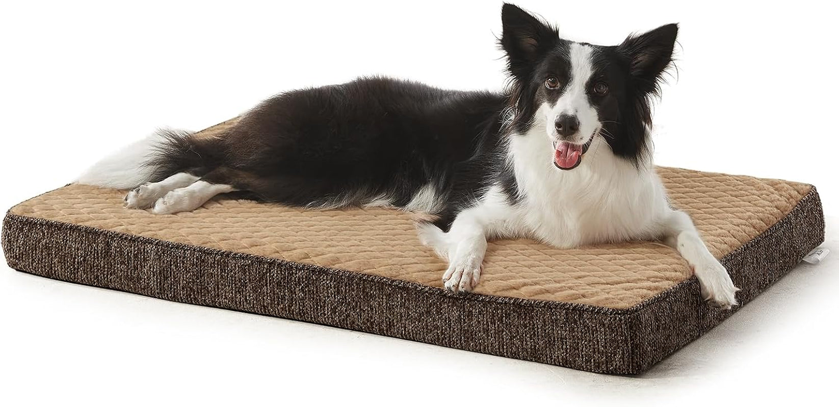joejoy-orthopedic-xl-dog-bed-for-large-dogs-waterproof-dog-bed-for-crate-with-washable-removable-cover-extra-thick-egg-crate-memory-foam-pet-beds-grey-41x27