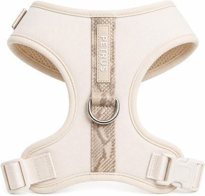 Premium No-Pull Dog Harness Soft Neoprene & Breathable Mesh Vest with Front & Back Clip D-Rings Adjustable Lightweight Walking Harness for Puppies, Small & Medium Dogs (Bronze Brown Gold, M)19