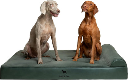 NOAH & PAW Large Dog Bed, 35X25X8.7 Inch, Orthopedic Dog Beds, Eggshell Memory Foam Infused with Cooling Gel, Water Resistant, Machine Washable, Includes Inner Cover (Velvet Collection)16