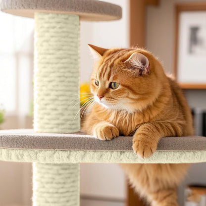 Sisal Rope for Cat Scratcher 1/4" 100 Ft Cat Tree Twine for Repairing Cat Scratching Post Replacement DIY Hemp Rope for Carpet Mat, Pet, and Crafts Gardening Home Decorating6