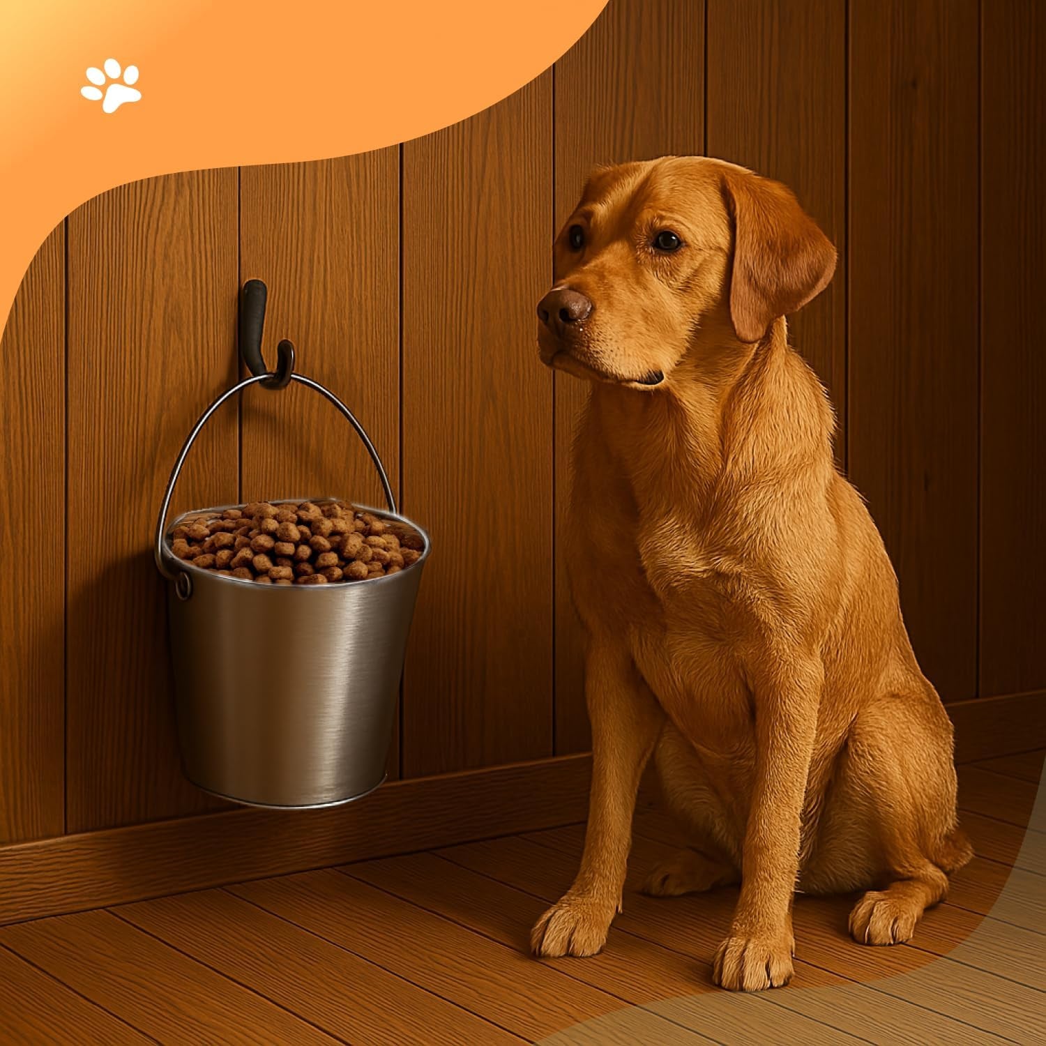 advance-pet-products-2-quart-heavy-duty-stainless-steel-flat-side-bucket-durable-food-water-pail-for-dogs-cats-kennels-cages-and-critter-crates-multi-purpose-bucket