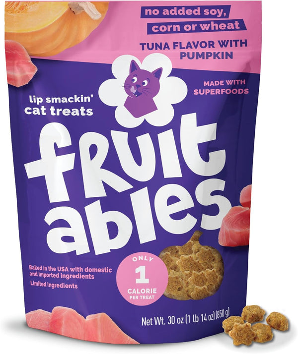 Fruitables Crunchy Cat Treats, Healthy Cat Treats, Tuna & Pumpkin, 2.5Oz | Healthy Cat Treats, Natural Feline Snacks, Protein Rich, Crunchy Biscuits, Indoor Cats, Kitten Rewards, Made in USA9