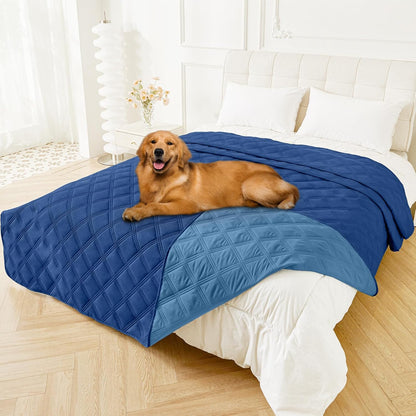 Smiry Waterproof Dog Bed Cover Blanket, Reversible Pet Blanket | Soft Reversible, Washable Leakproof Cats Dogs Couch Cover for Sofa, Couch, Furniture (30X70 Inch)60