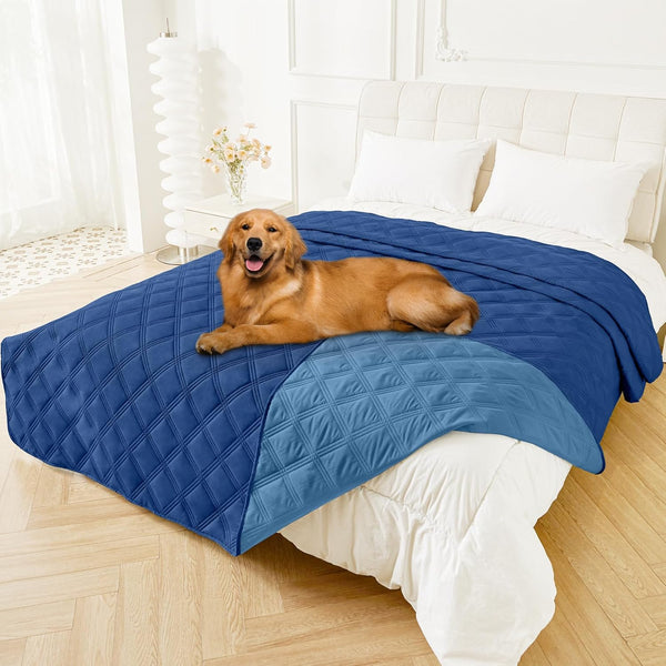 Smiry Waterproof Dog Bed Cover Blanket, Reversible Pet Blanket | Soft Reversible, Washable Leakproof Cats Dogs Couch Cover for Sofa, Couch, Furniture (30X70 Inch)60