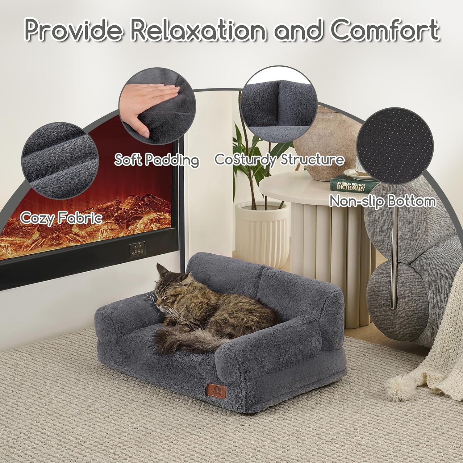 hollypet-small-dog-large-cat-bed-puppy-couch-beds-for-pets-up-to-25-lbs-fluffy-dog-cat-couch-plush-soft-warming-pets-beds-with-machine-washable-cover-and-non-slip-bottom