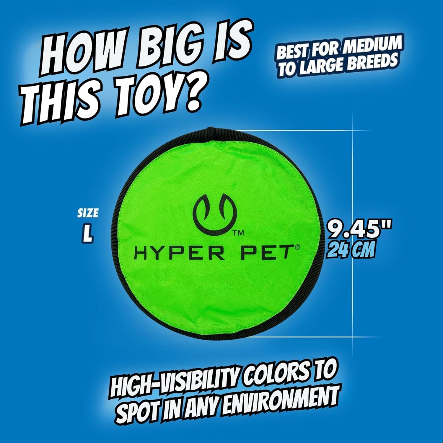 hyper-pet-flippy-flopper-flying-disc-soft-dog-toy-9-inch-floats-2-pack-safe-on-teeth-for-all-breeds-stays-on-the-water-surface-for-pool-and-lake-fetch-games-colors-may-vary-with-every-order