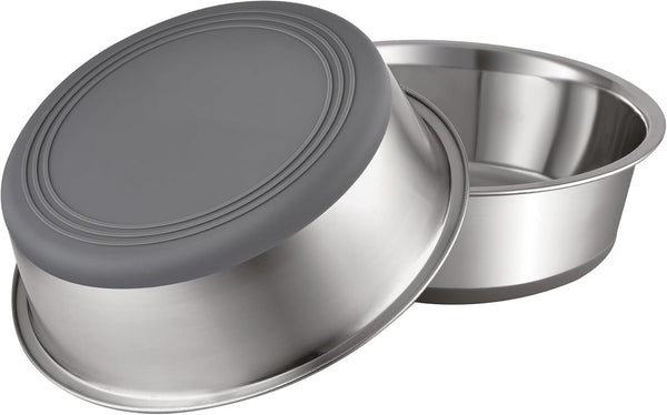 PEGGY11 Nonslip Stainless Steel Dog Bowls, 3.8 US Cup, 2 Count | No Slide Silicone Bottom, Dishwasher Safe, Easy to Clean, Stackable Design8