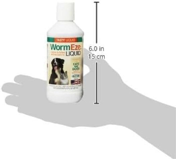 Durvet Wormeze Liquid Canine & Feline Antihelmintic, 8 Oz (Pack of 2)4