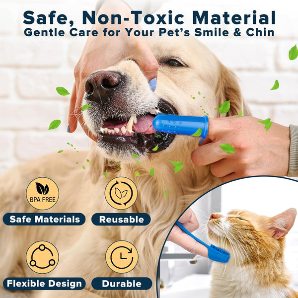 6PCS Grooming & Bath Supplies for Dogs, Cats | Dog Washing Gloves | Dog Bath Brush | Dog Shower Brush | Pet Grooming Gloves | Dog Grooming Kit | Pet Supplies for Showerhead & Sprayer (Navy Blue)6