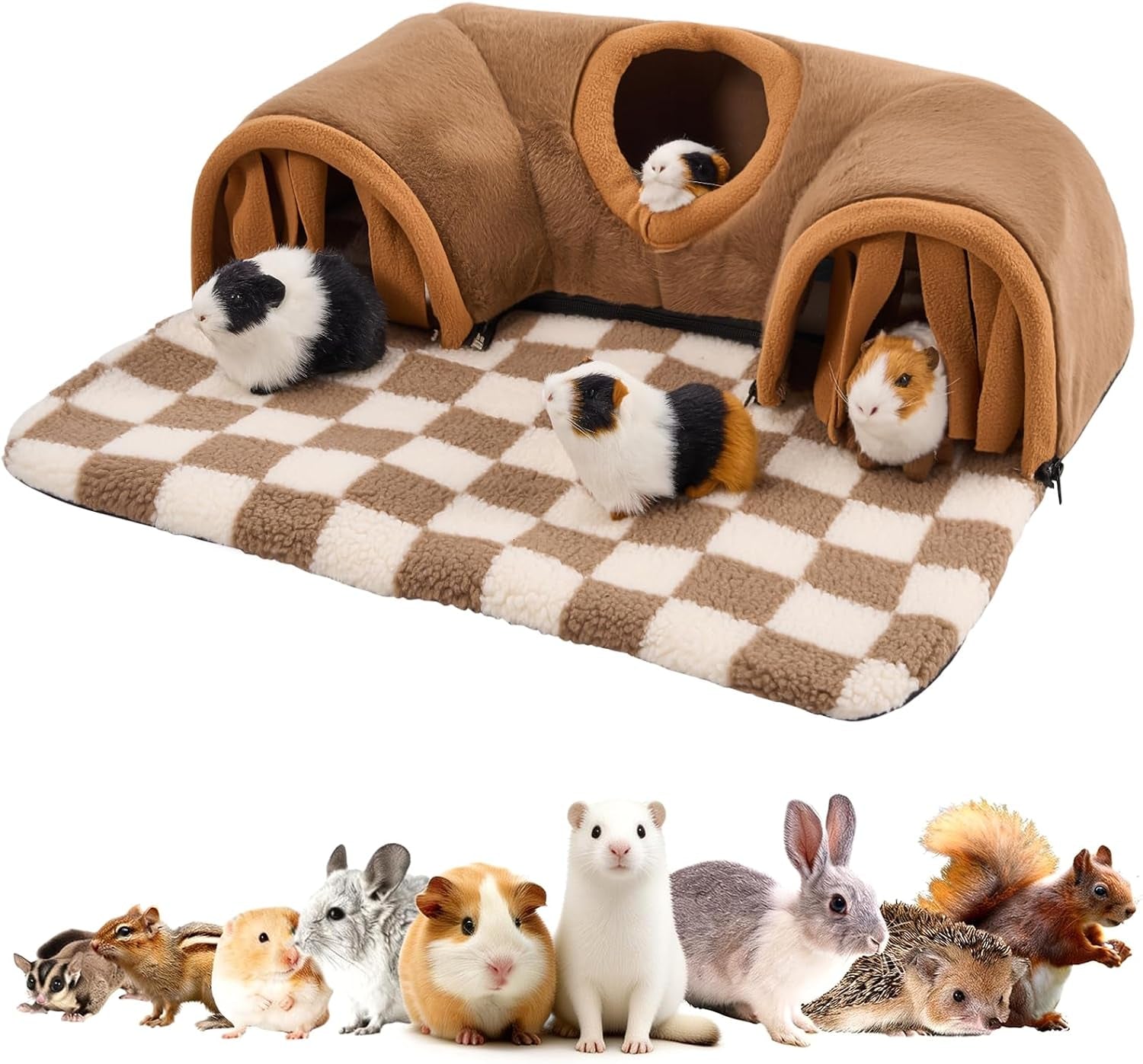 avont-guinea-pig-tunnel-small-animal-hideaway-tube-toy-cozy-plush-tunnel-for-guinea-pigs-and-small-pets-with-non-slip-bottom-and-2-in-1-design-in-medium-size-starry