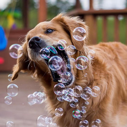 Puppy Love Bubbles, Peanut Butter & Bacon Scented Bubbles 4Oz. Bottle-2 Pack Combo (1 Peanut Butter/1 Bacon) for Dogs5