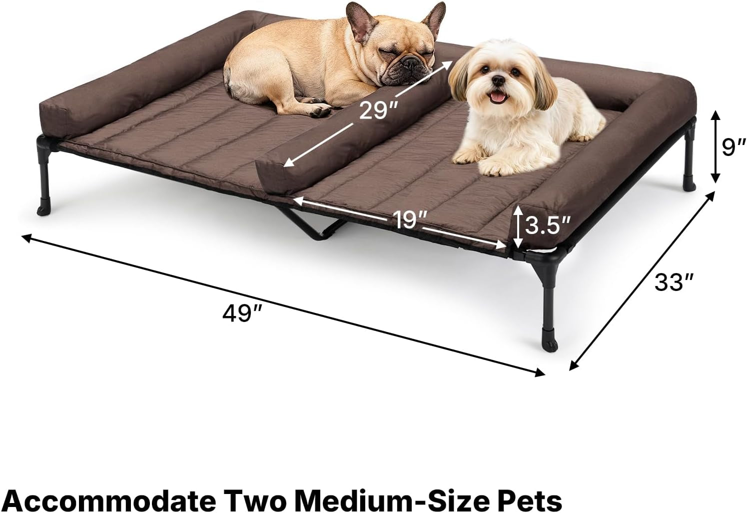 veehoo-elevated-dog-bed-for-2-dogs-cooling-raised-dog-bed-with-bolster-mat-outdoor-double-dog-bed-with-removable-waterproof-cushion-breathable-mesh-non-slip-feet-for-outdoor-indoor-49-brown