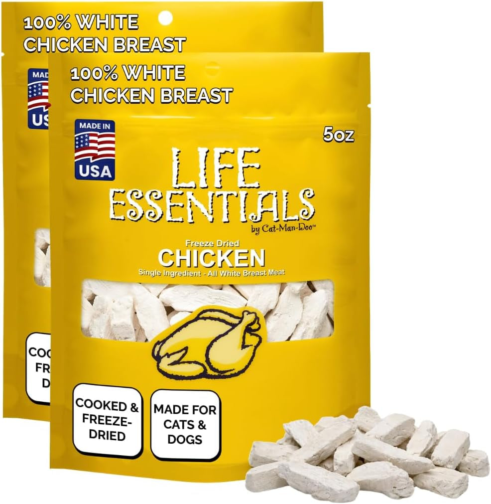life-essentials-by-cat-man-doo-chicken-5oz-bag-freeze-dried-chicken-cat-dog-treats-healthy-single-ingredient-training-treats-high-protein