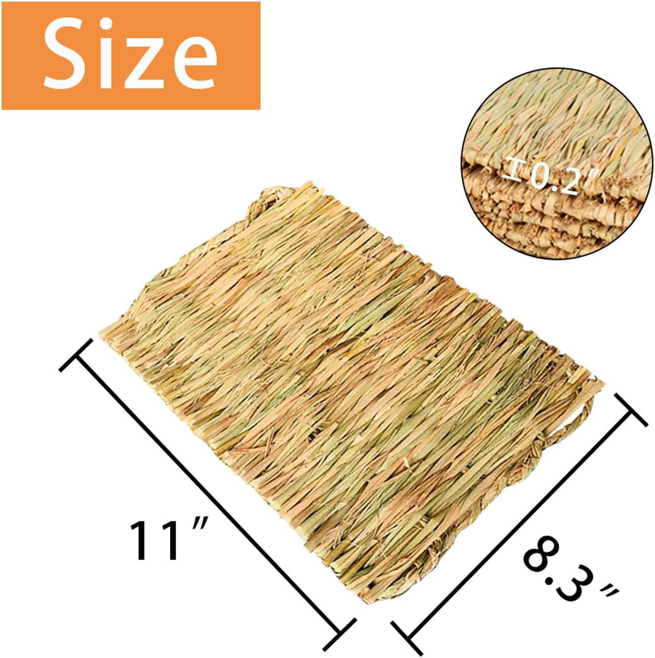 pinvnby-6-pack-rabbit-grass-mat-bunny-natural-straw-woven-bed-small-animal-cages-hay-nest-sleeping-chewing-nesting-and-toys-for-rabbits-guinea-pig-hamster-hedgehog-and-squirrel-bed-mat