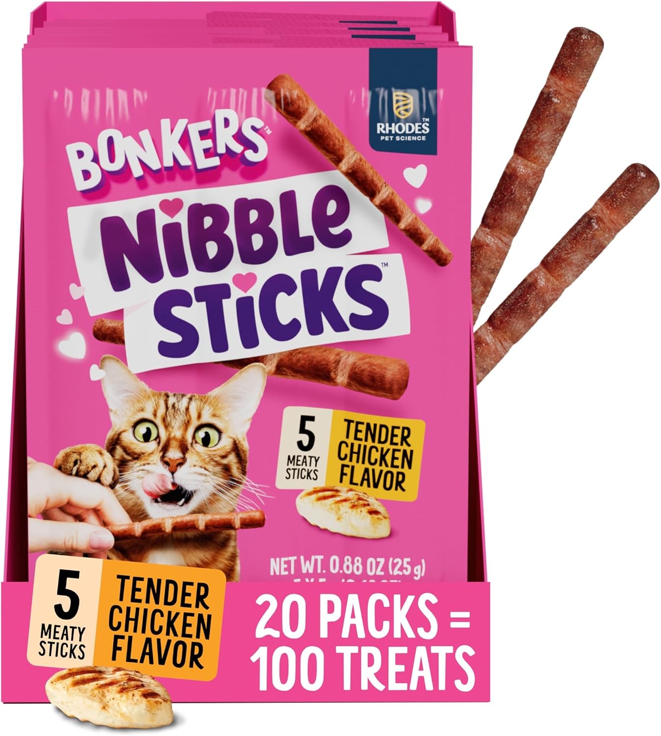 bonkers-nibble-sticks-soft-meaty-tender-chicken-flavor-cat-treats-5-sticks-pack-of-20