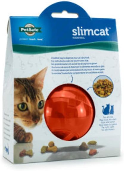 Petsafe Slimcat Feeder Ball Cat Toy, Blue | Interactive Puzzle Game for Your Cat, Adjustable Openings Control Portion & Feed Speed, Slows Fast Eaters, Improve Digestion5