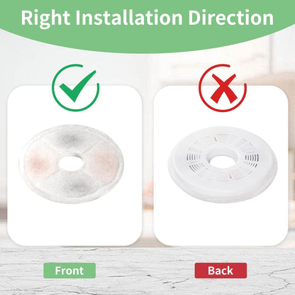 8 Pack Cat Water Fountain Replacement Filters Fit for 3L Flower Water Dispenser Automatic Pet Dog Cat Fountain Filter6