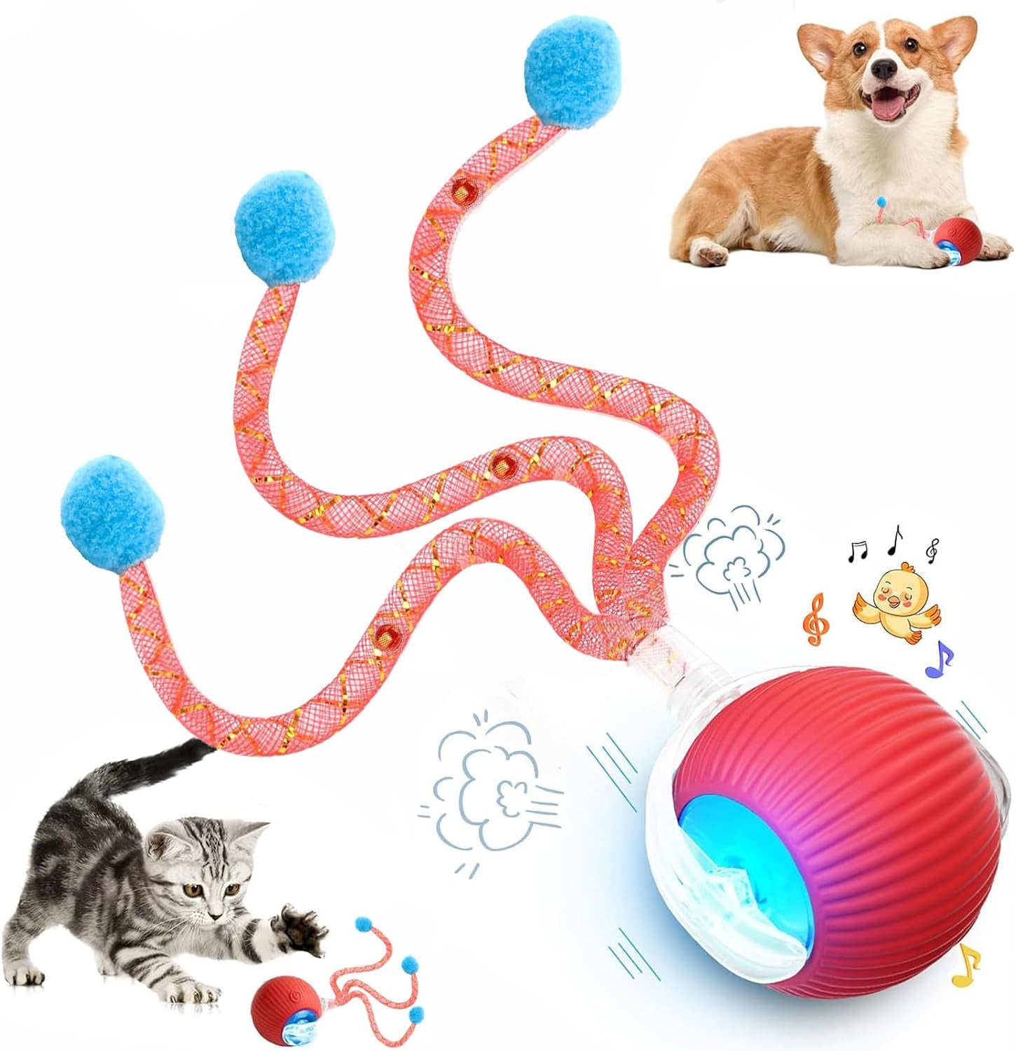 2-packs-speed-2-0-tail-interactive-cat-toys-for-indoor-cats-chirping-motion-activate-cat-toy-smart-kitten-rolling-ball-moving-ball-toys-rechargeable-dog-cats-bal-l-for-enrichment-exercise