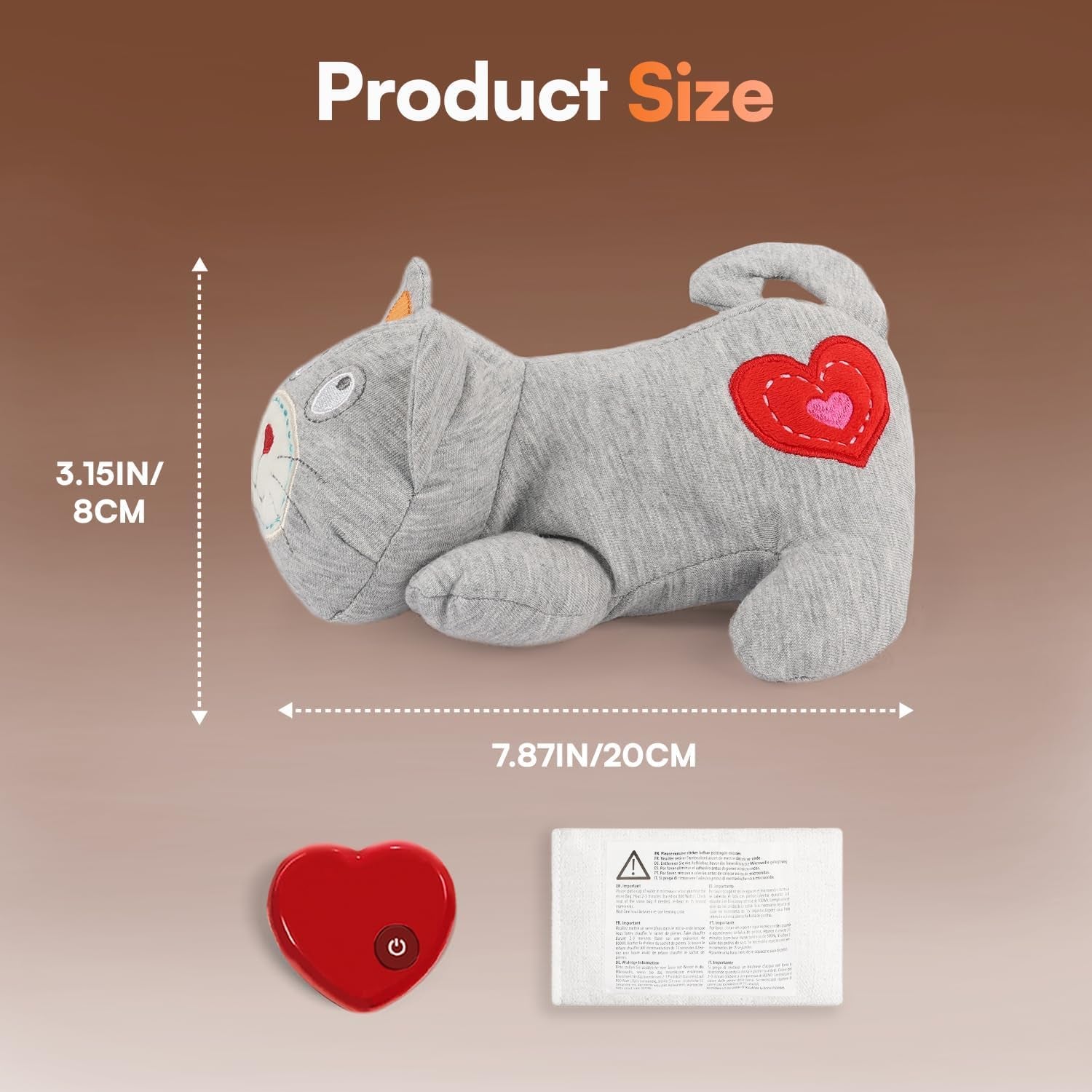 all-for-paws-heartbeat-cat-plush-toy-calming-kitten-companion-with-realistic-heartbeat-anxiety-relief-for-indoor-cats-dogs-pets