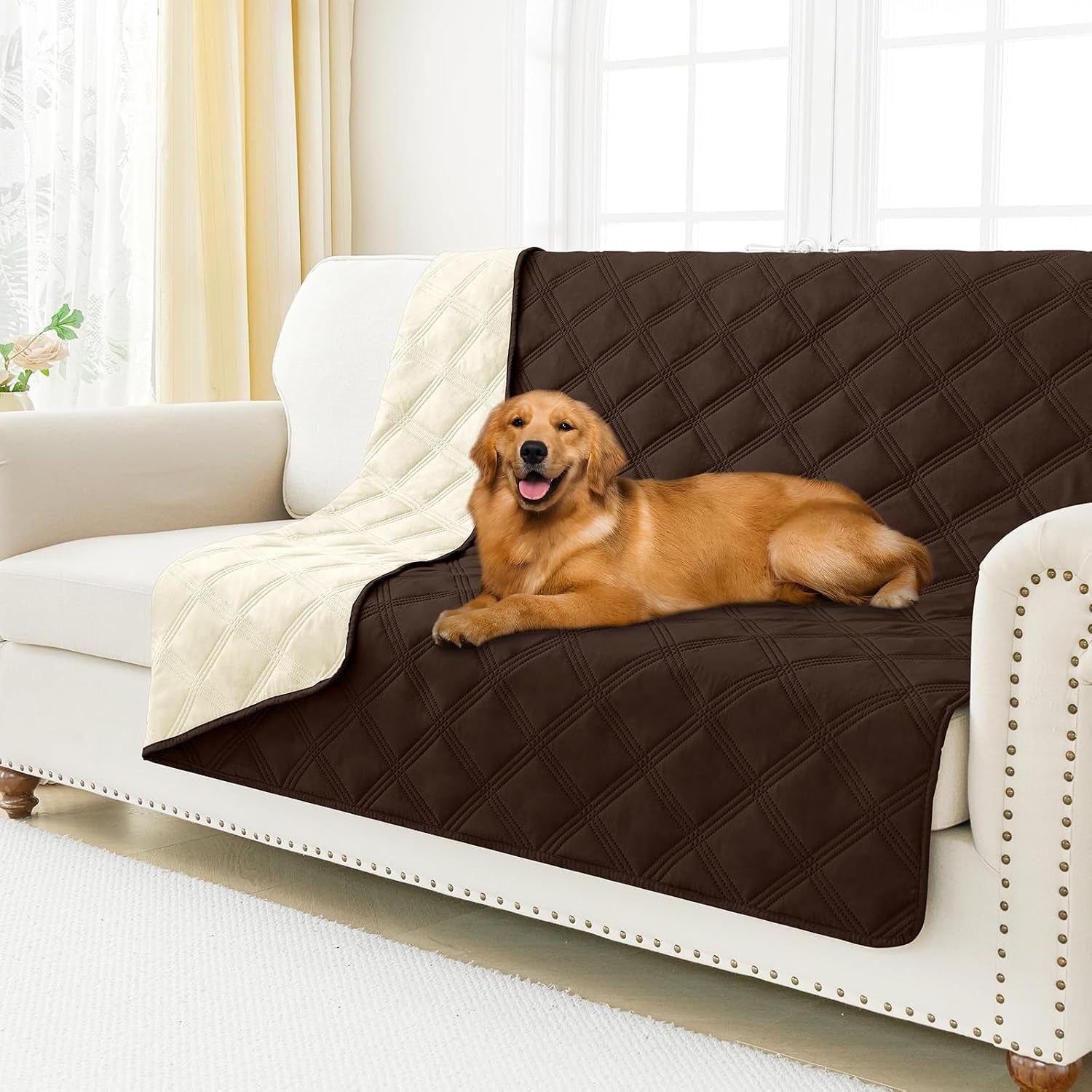 smiry-waterproof-dog-bed-cover-blanket-reversible-pet-blanket-soft-reversible-washable-leakproof-cats-dogs-couch-cover-for-sofa-couch-furniture-30x70-inch