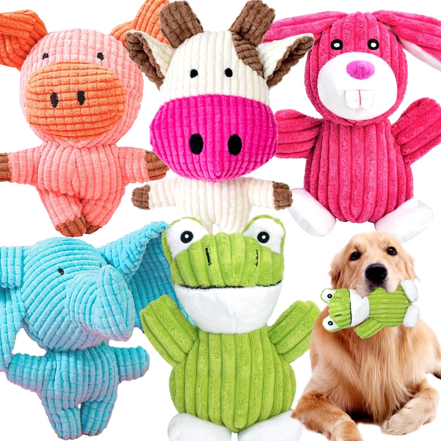 mrsohret-5-pack-dog-toys-squeaky-tough-stuffed-plush-puppy-chew-toys-for-teething-durable-plush-dog-toy-for-large-medium-small-breed-to-keep-them-busy