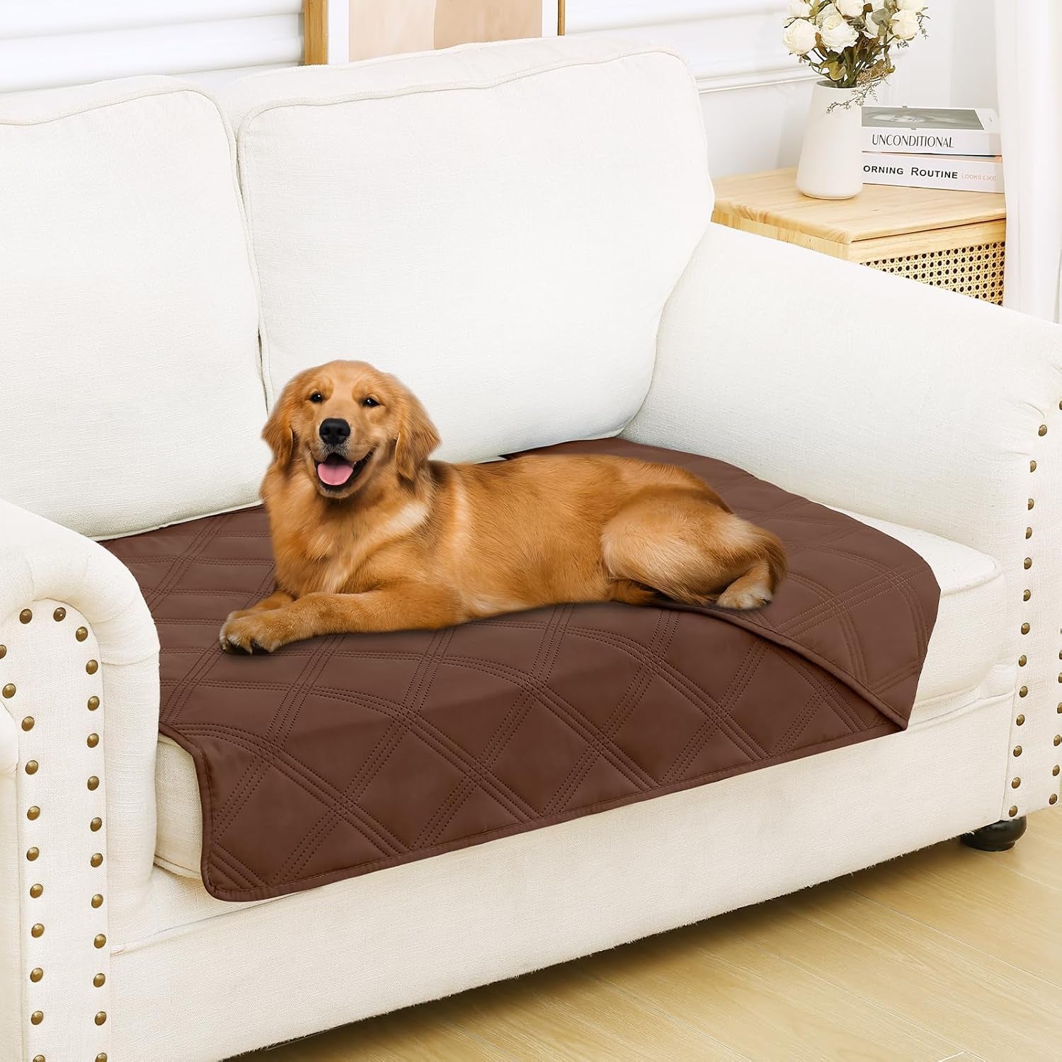 smiry-waterproof-dog-bed-cover-blanket-reversible-pet-blanket-soft-reversible-washable-leakproof-cats-dogs-couch-cover-for-sofa-couch-furniture-30x70-inch