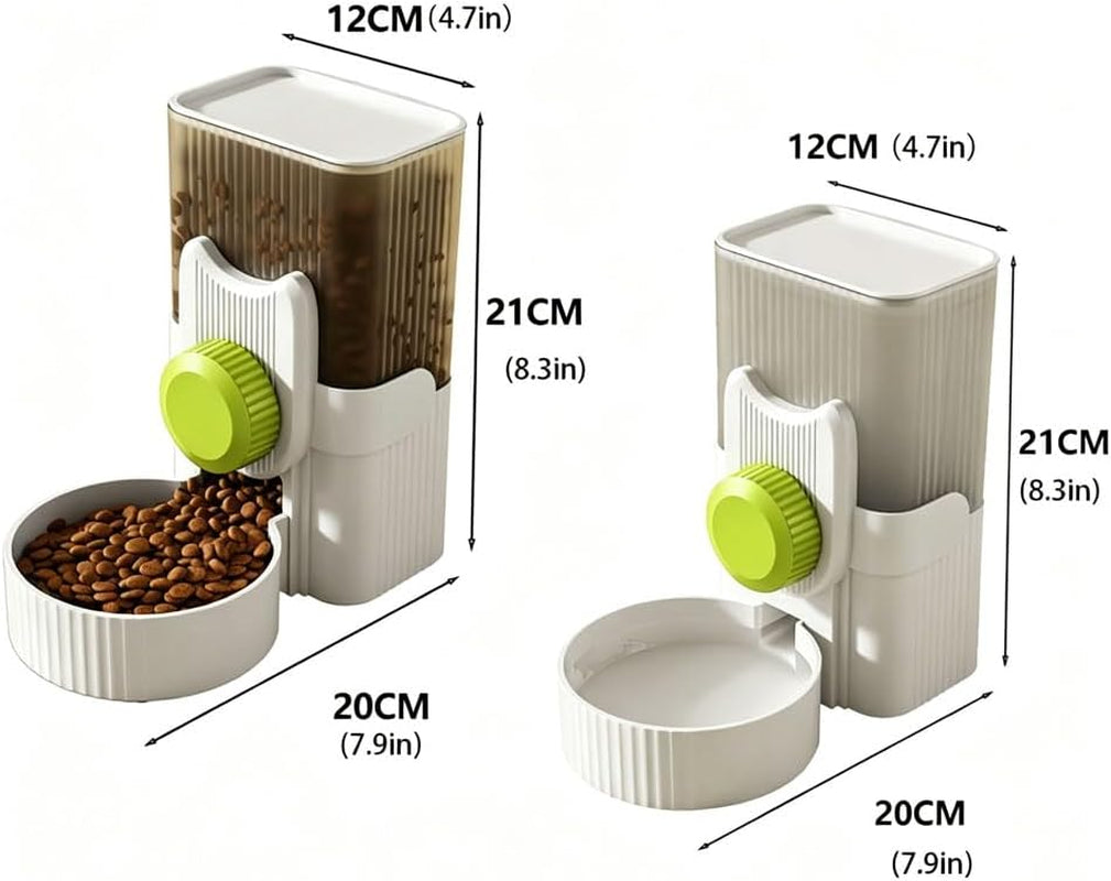 pet-dog-cat-hanging-automatic-feeder-and-water-dispenser-set-2-in-1-gravity-pet-food-water-bowl-for-cage-no-spill-small-dog-rabbit-food-dispenser-green