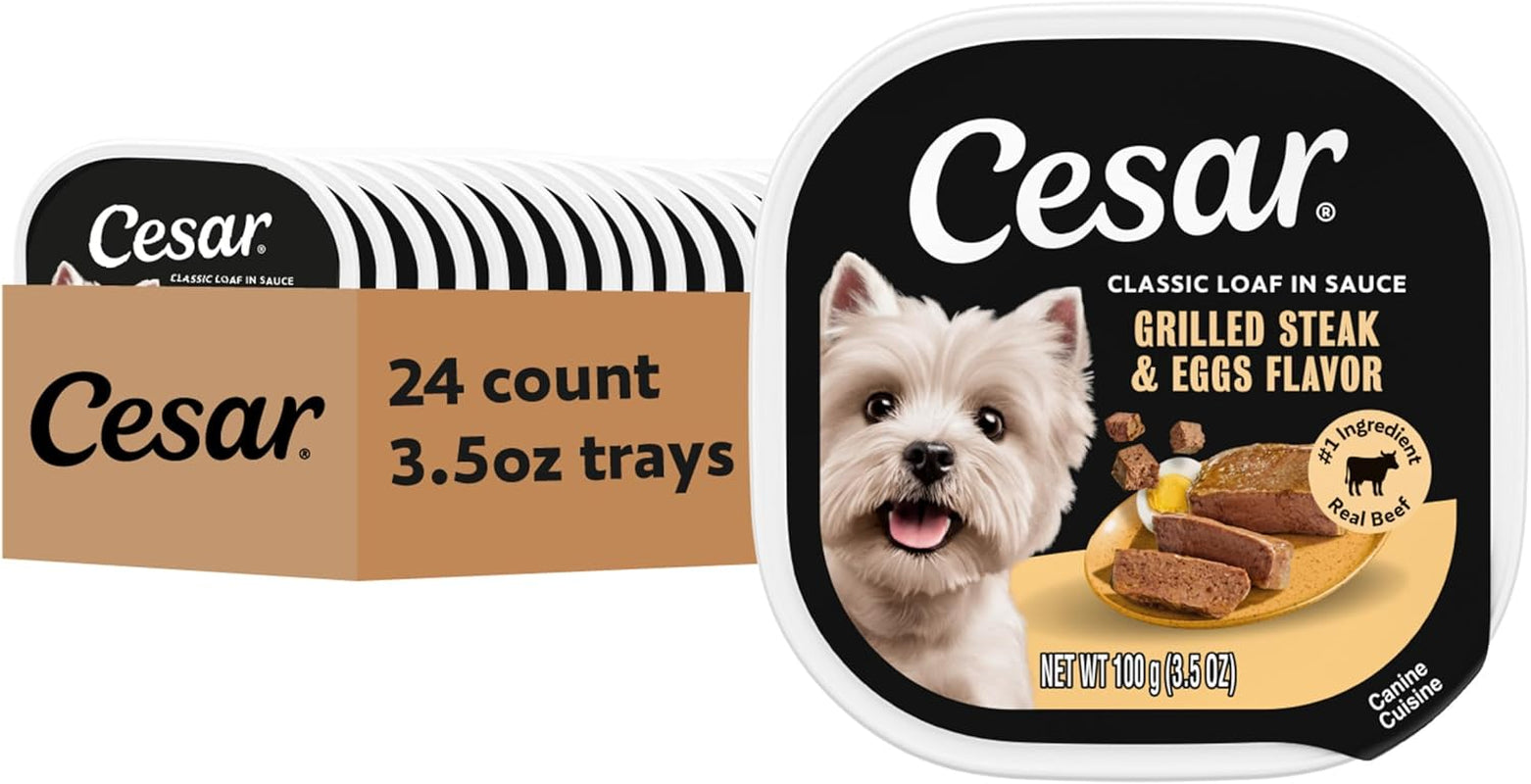 cesar-classic-loaf-in-sauce-wet-dog-food-filet-mignon-3-5-oz-24-count-made-in-usa-real-beef-1-ingredient-no-fillers-added-sugar-artificial-flavors-use-as-meal-or-topper-easy-peel-trays