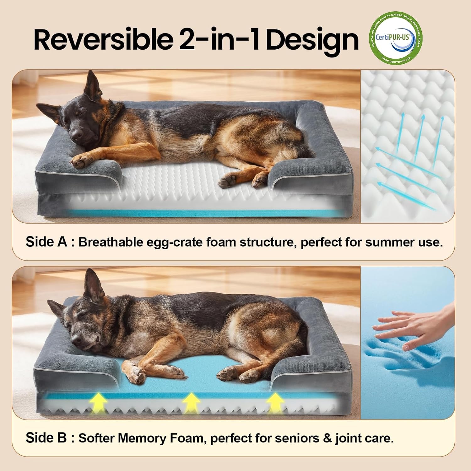 ohgeni-orthopedic-extra-large-dog-bed-couch-memory-foam-44-inch-gray-waterproof-pet-bed-with-machine-washable-removable-cover-soft-comfortable-fabric