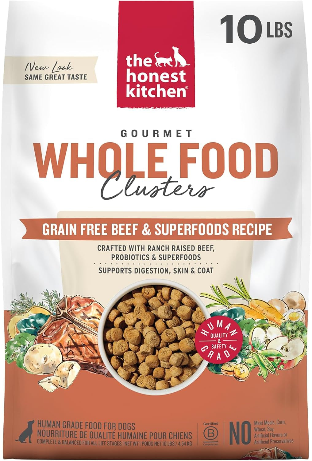 the-honest-kitchen-grain-free-beef-superfoods-whole-food-clusters-human-grade-dry-dog-food-vet-crafted-nutritional-support-for-skin-coat-digestion-overall-wellness-5-lb-bag