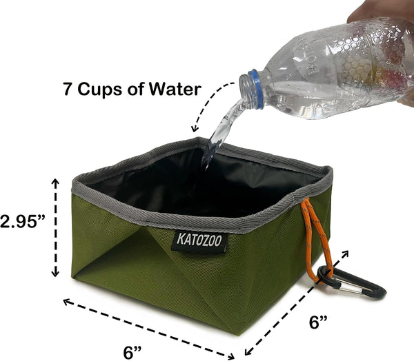 Travel Dog Bowls, 2 Pack 60Oz Collapsible Dog Bowls, Portable Food and Water Bowls for Walking, Camping, and Traveling, Suitable for Food and Water2