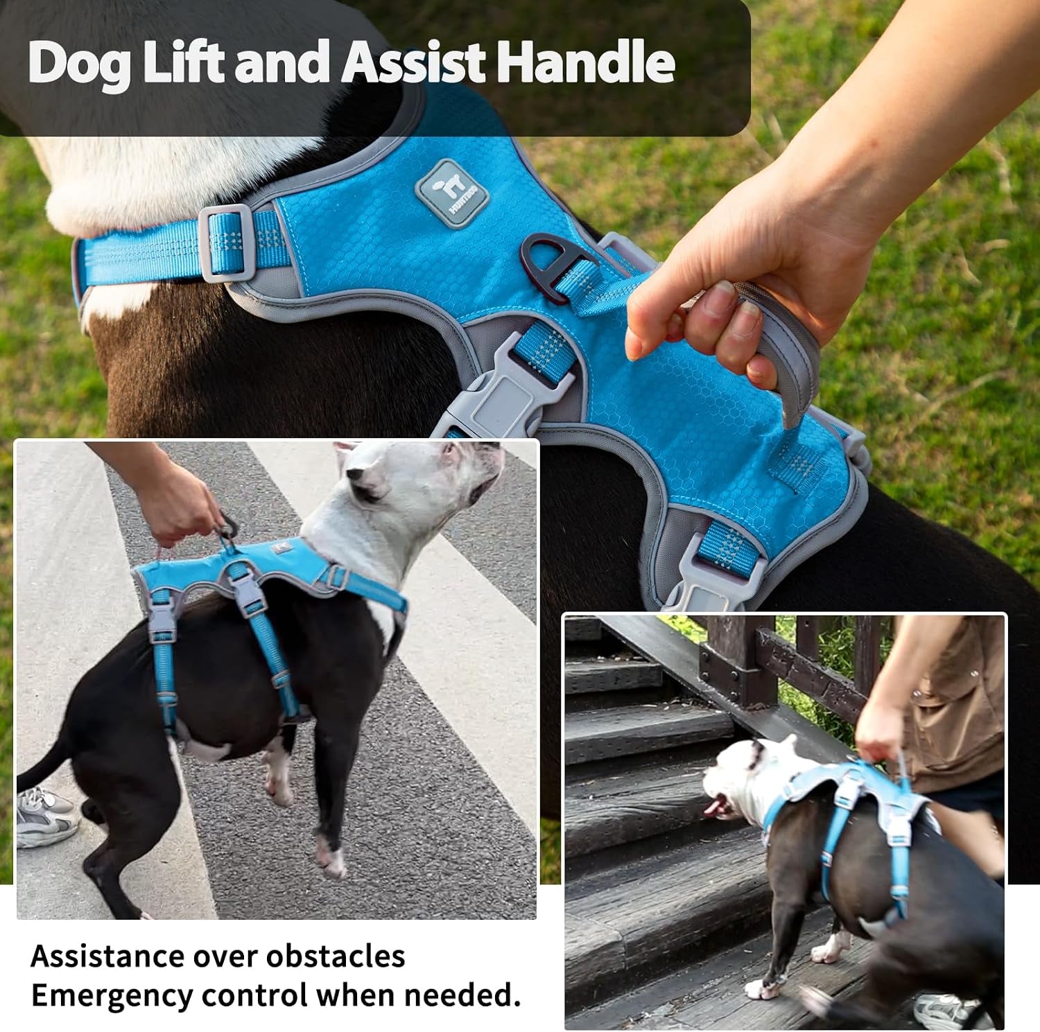 huntboo-escape-proof-dog-harness-escape-artist-harness-reflective-harness-with-padded-handle-breathable-durable-adjustable-vest-for-medium-dogs-walking-training-and-running-gear-blue-m
