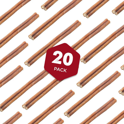 Best Bully Sticks 6 Inch Odor-Free Bully Sticks - 20 Count (Pack of 1) - Bulk Bag, Odorless Natural Grass-Fed Beef, Easily Digestible, No Grain or Rawhide, Ideal for Big Breeds4