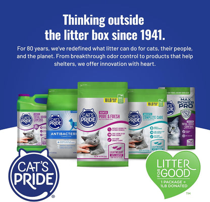 Cat'S Pride Premium Lightweight Clumping Litter: Pure & Fresh - up to 10 Days of Powerful Odor Control - Multi-Cat, Scented, 18 Pounds9