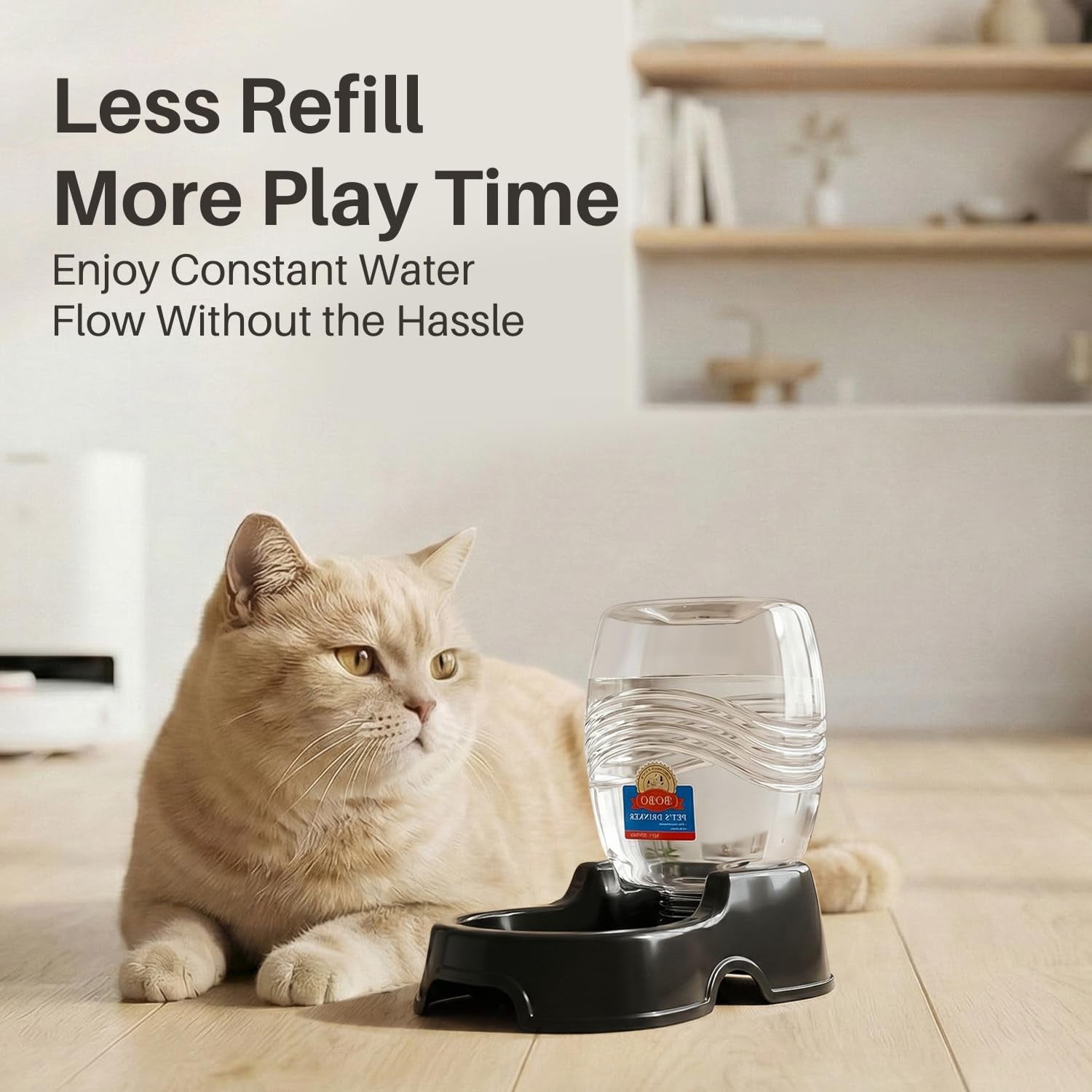flexzion-automatic-gravity-pet-waterer-for-cat-dog-non-skid-easy-clean-auto-replenish-water-dispenser-drinking-bowl-1-4-gallon-900ml-black