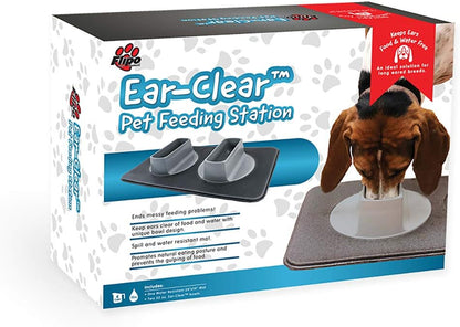 Ear Clear Dog Bowl and Mat Set, No Spill Food and Water Bowls with Mat, Perfect Feeding Tray Set for Long Eared Dog or Breeds, No Mess Dog Bowl 36 Oz Feeder Bowl Set, Hounds, Cocker Spaniels, Setters5