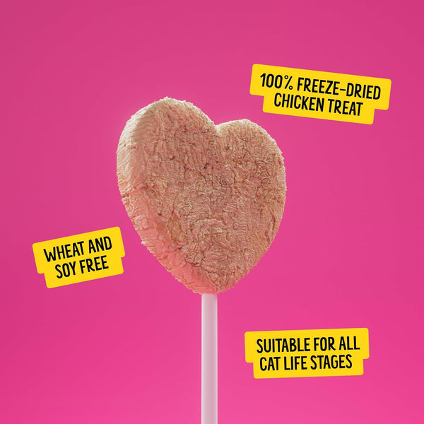 Bonkers Purrpops Freeze-Dried Chicken Liver Flavored Lollipop Cat Treats, 4 Pieces (Pack of 13)5